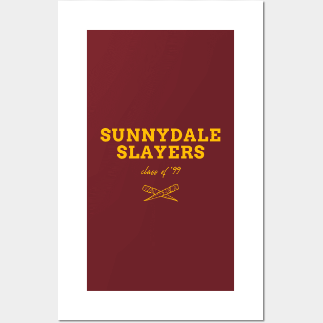 Sunnydale Slayers Badge BTVS Wall Art by likeapeach